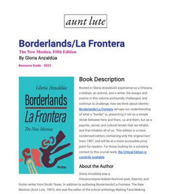  《Borderlands/La Frontera》: 探尋自我認同的邊界迷宮